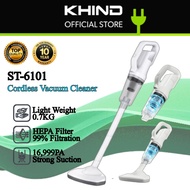 KHIND Cordless Vacuum Cleaner ST6101 Pro with Strong Suction Power Rechargeable Vacuum whit Filter