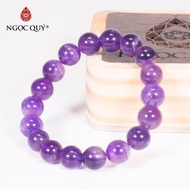 [Hcm]Vòng Tay Đá Thạch Anh Tím 10Mm Mệnh Hỏathổ - Ngọc Quý Gemstones