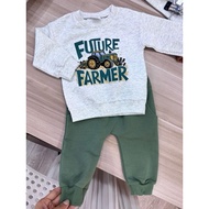 (A01824-00) Future Farmer Baby Boy Long Suit - Cool Boy Set (Ages 0 months - 3 years)