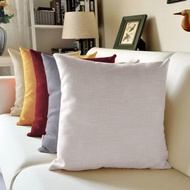 Cushion Cover 45x45 50x50 55x55 CM Large Linen Plain Square Throw Pillow Case Home Sofa Decor