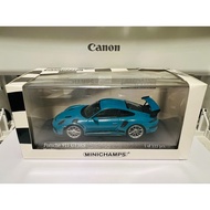 [Ready Stock] Mini Cut Porsche 911 GT3RS GT3 RS 991 991.2 1/43 Miami Blue Factory Product Control Fl