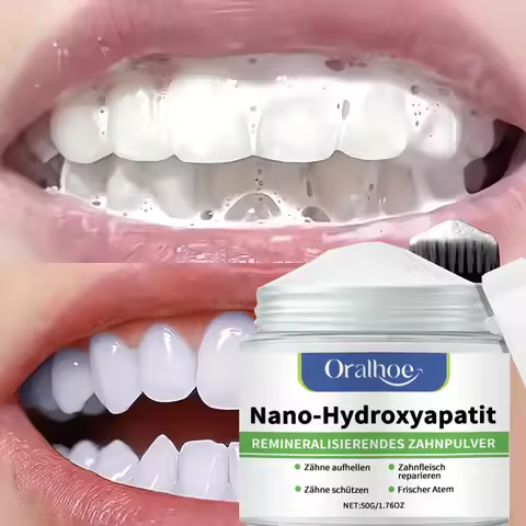 Winter Whitening Tooth Powder with 10% Hydroxyapatite - Remineralizing, Cool Mint, Enamel Repair & F