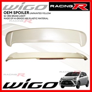 Toyota Wigo 2014 to 2023 OEM Spoiler with Brake Light UNPAINTED 2015 2016 2017 2018 2019 2020 2021