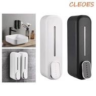 CLEOES Wall Mount Soap Dispenser, Plastic Waterproof Manual Shampoo Dispenser, Multi-Purpose Touch-F