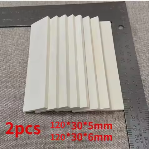 Buffalo Bovine Bone Handle Scales Slabs DIY Carving Material 120*30*5/120*30*6mm