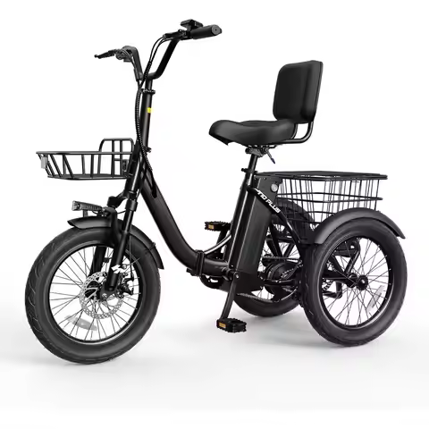 1200W Electric Trike Bike, 48V 10.4AH Battery, Up to 55 Miles, 18MPH, 18X3 Tire