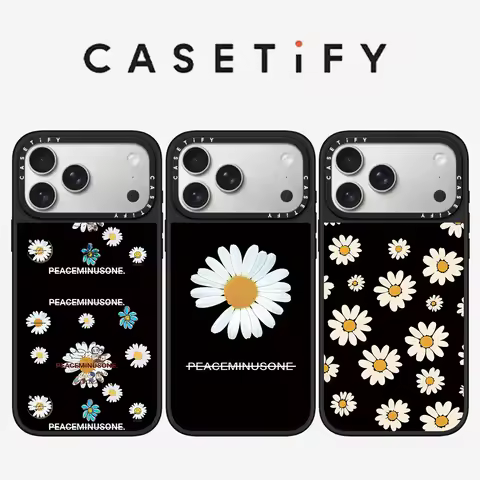 CASETiFY PEACEMINUSONE Daisy Series Phone Case for IPhone 13 15 14 16 17 Pro Max Air 15 16 Plus Magn