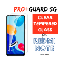 [SG] Clear Tempered Glass Redmi Note 13 Pro 12 Pro+ 11 Pro + Plus 11s 10s 10 Pro 9 9s 9 Pro 9T 4G (Singapore version) 4G 5G - Clear Tempered Glass Phone Screen Protector Xiaomi