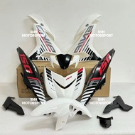 VELOZI Body Cover Set SNIPER MX BLACK WHITE For Y15ZR V1/V2