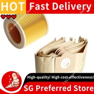 5X Dust Bag 1X Filter for KARCHER WD3 Premium WD 3,300 M WD 3,200 WD3.500 P 6,959-130 Vacuum Cleaner