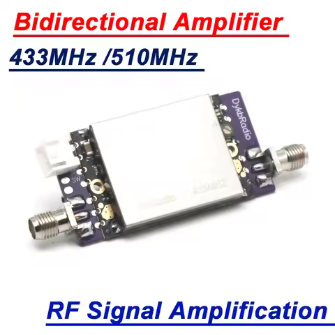 433MHz /510MHz Bidirectional Amplifier Lora RF Signal Amplification Booster UHF VHF Receiver Transmi