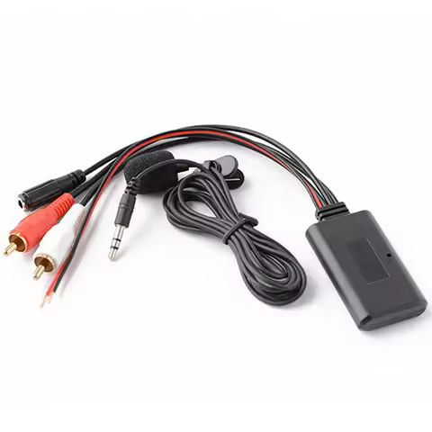 Universal Car bluetooth Wireless Connection Adapter Stereo 2RCA AUX IN Music MIC for Kenwood for Cla
