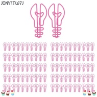 JONY1TW7J 100pcs Cute Paper Clips, 4.2*2cm Bulb Shaped Bulb Shape Paper Clips, Decorative Yellow/Pin