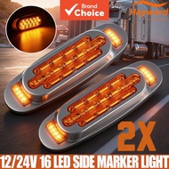 Heyword 2PCS LED  DC 12V-24V   Lampu Penanda Sisi LED Heyword 2PCS Lampu Isyarat Penunjuk Hadapan Be