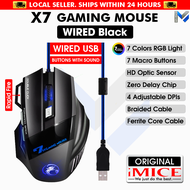 iMICE GW-X7 High-Performance Rechargeable Gaming Mouse with Dual Mode Connectivity Silent Buttons RG
