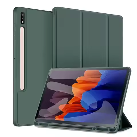 For Samsung Galaxy Tab S10 S9 S8 S7 FE Plus 12.4 inch Case Pencil Holder Cover for Galaxy Tab S11 S1