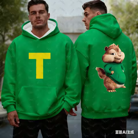 Alvin and The Chipmunks 2026 Fashion Hooded Sweatshirt Women Men's Hoody Alvin Chipmunk Halloween Co