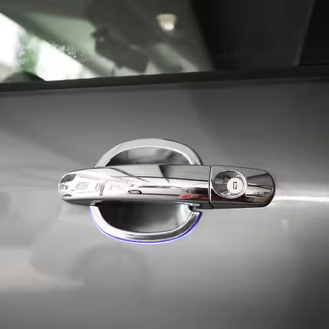 A Little Change ABS Chrome Trim Car Door Handle Protection Cover For Ford Focus 2 3 4 MK2 MK3 MK4 Au