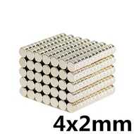 PUTIH White Neodymium Disc Magnet 4x2mm Round Cylinder 4x2 mm N52 2mm Thick ELECTRIC EQUIPMENT ETC