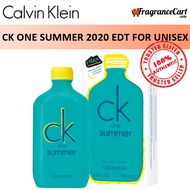 Calvin Klein cK One Summer 2020 EDT for Unisex Men Women (100ml) Eau de Toilette CalvinKlein cKOne cK1 1 [Brand New 100% Authentic Perfume/Fragrance]