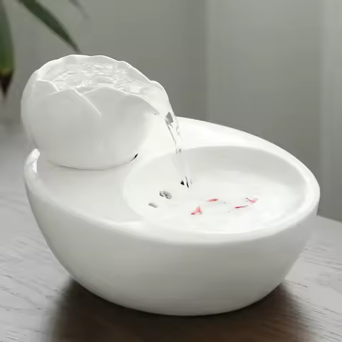 Cat Ceramic Automatic Circulation Water Fountain