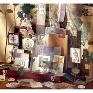 86Pcs Vintage "Yuan Ye Chapter" Journaling Ephemera Kit – Retro Background Papers, Stickers & DIY Co