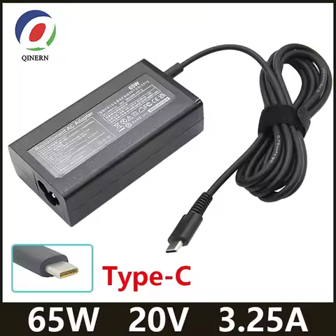 20V 3.25A 65W USB C Type-C Laptop Adapter Charger for Acer,Lenovo ThinkPad, HP, Chromebook, Yoga, De