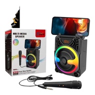 Multi media speaker Bluetooth wireless charging boom base speakr with Mike gift boxes