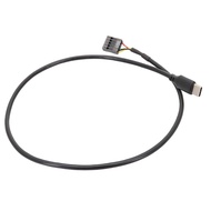 Kellnny Motherboard USB 9pin to Type C Cable Shielded USB Cable for Graphics Card