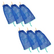 Top 6Piece Crab Trap Bait Bag with Locker Outdoor Crab Snare Mesh Bait Traps Shrimp Net Fishing Acce