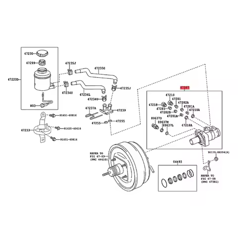 A59X-47207-37060 Brake Master Cylinder For Toyota Dyna 250 400 Land Cruiser Prado 4Runner 2002-2010 