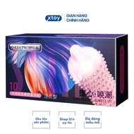 Bao cao su SLM SUMMON TIDE 001mm kéo dài time có gai nhiều gel gốc nước hương thơm hộp 10bcs