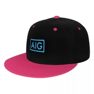 AIG Logo Hip-Hop Baseball Cap Printed Cap Sun Hat Hat Board Hat Hip-Hop Hip-Hop Hat Flat Brim Hat Tr