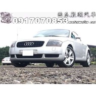 2003年 AUDI TT Coupe 1.8 Turbo (新車價218.5萬 僅跑12萬) 換檔快撥 .TT專屬迎賓飾板 .HID頭燈 .循跡防滑系統 .防煞車鎖死系統 .ESP動態穩定系統 .倒