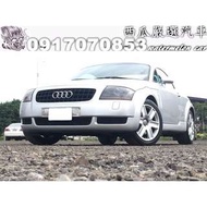 2003年 AUDI TT Coupe 1.8 Turbo (新車價218.5萬 僅跑12萬) 換檔快撥 .TT專屬迎賓飾板 .HID頭燈 .循跡防滑系統 .防煞車鎖死系統 .ESP動態穩定系統 .倒車雷達 . 胎壓偵測 . 渦輪增壓 . 4顆安全氣囊 . 擾流尾翼