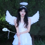Halloween Children Adult Angel Wings Feather Wings Props Stage Day 6 Halloween Wings Props