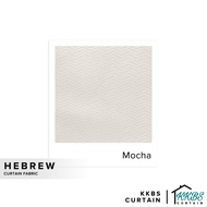 KKBS CURTAIN Hebrew 126" Kain Potong Meter (Hebrew Fabric 126" Cut by Meter)