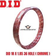 DID 18 X 185 1.85 36 HOLE CHROME COLOR RIM