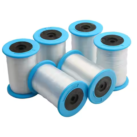 83-1800M/Roll Clear Color Plastic 0.2-1.0mm Clothing Sewing Thread Manual Stitching Craft Patch Stee