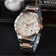 Tissot T Fashion Quartz Watch Men's Unique Six-Hand Wrist Watch Casual Trendy Steel Band Large Dial Men's Watch