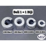 Beli 1 = 1 Biji 1KG 600G 300G Timah Bulat Ladong Timah Baru Timah Bendera Timah Nelayan Timah Laut T