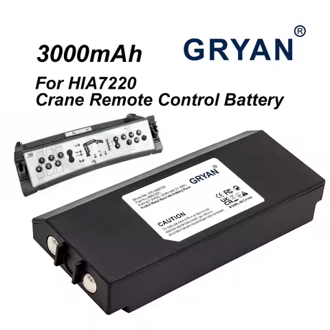 3000mAh Crane Remote Control HIA7220 Battery For Hiab XS Drive H3786692 XS Drive H3796692 AX-HI6692 