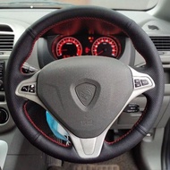 Proton Exora / Proton Saga Baru Custom Made DIY Steering Cover Hand Stitching Sarung Steering Jahit