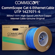 CommScope Cat6 Cable 305M UTP 24AWG 4 Twisted Pair LAN Cable Network Category 6 1427071-6