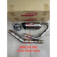 💯 ORIGINAL AHM EXHAUST M3 (SPR / SZR) RAIDER150 FI RAIDER 150 FI