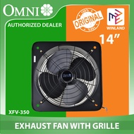 Omni by Winland Industrial Wall Mounted Exhaust Fan 14inch with Grille XFV-350