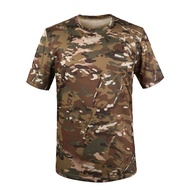Outdoor Camouflage T-shirt Breathable Tactical T-Shirt Sport Tees