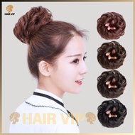 Fake Hair Bun Clip/Fake Hair Bun/Wig Bun/Rubber Wig Scrunchie/Korean Fun Bun/Hair Bun/Instant Bun Bu