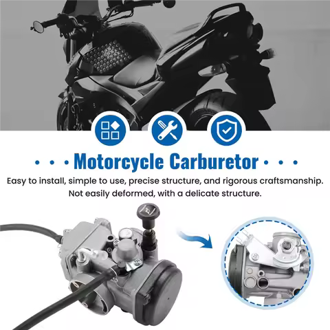 YBR125 Motorcycle Carburetor 125CC Fuel System Moto Spare Parts For YAMAHA YJM125 YB125 YZF XTZ125 Y