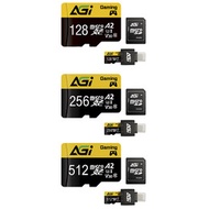 AGI TF138 microSD記憶卡U3/A2附轉卡+讀卡機